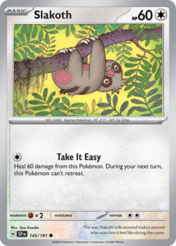 SSP 145 Slakoth reverse holo