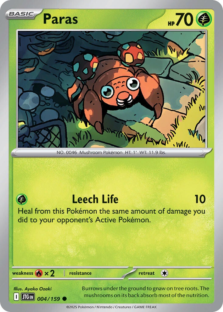 JTG 004 Paras reverse holo
