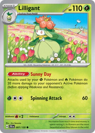 JTG 007 Lilligant reverse holo