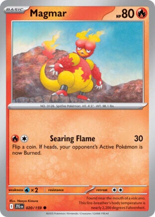 JTG 020 Magmar reverse holo
