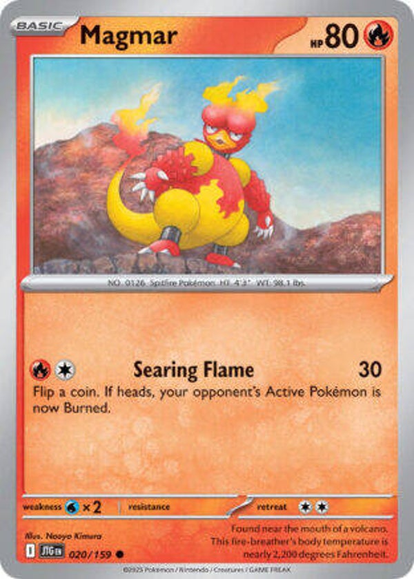 JTG 020 Magmar reverse holo
