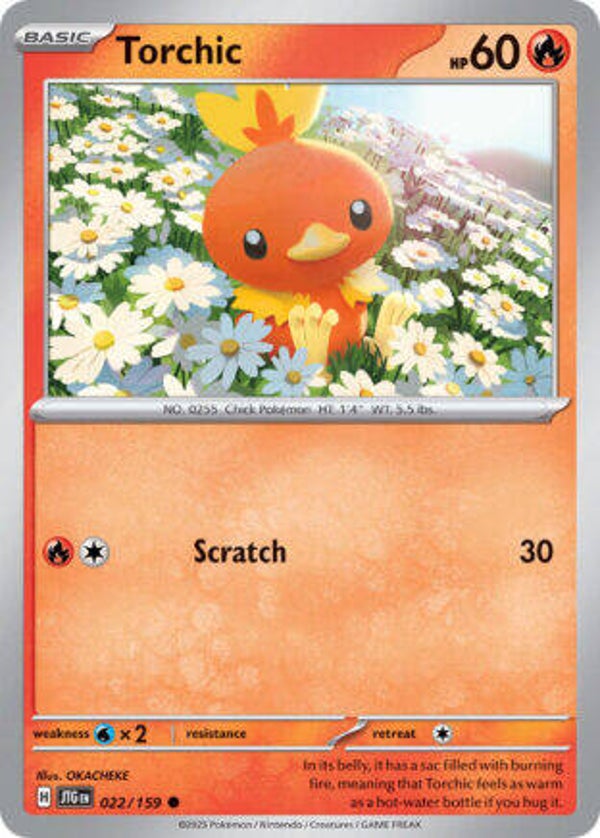 JTG 022 Torchic reverse holo
