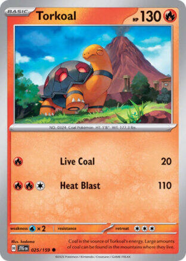 JTG 025 Torkoal reverse holo