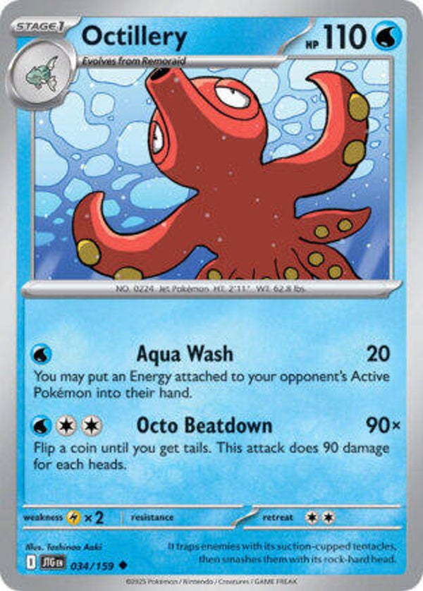 JTG 034 Octillery reverse holo