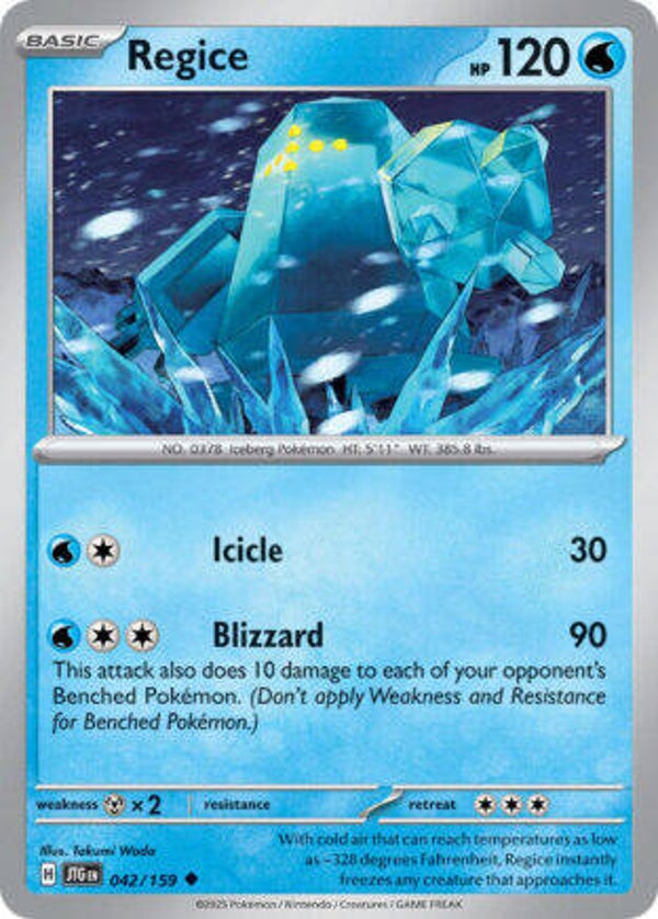 JTG 042 Regice reverse holo