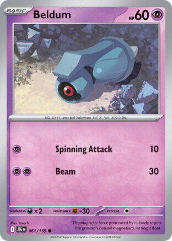 JTG 061 Beldum reverse holo