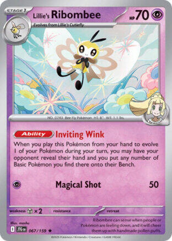 JTG 067 Lillie's Ribombee reverse holo