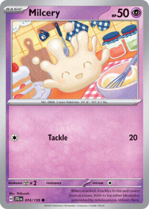 JTG 074 Milcery reverse holo