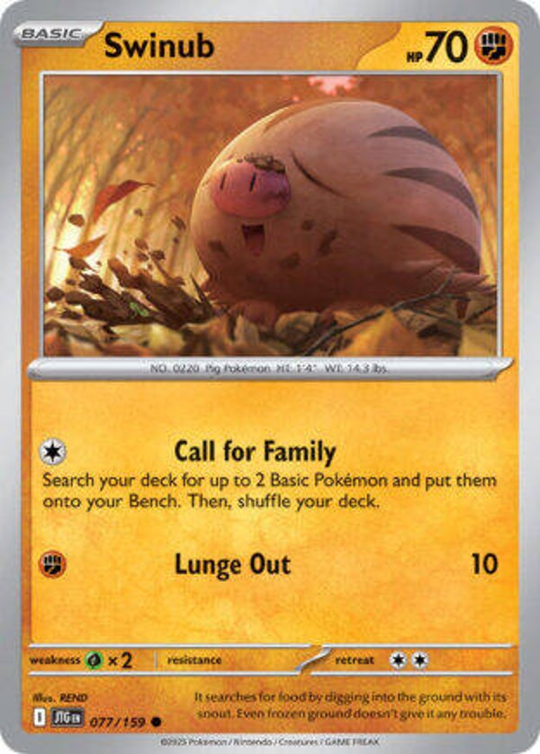 JTG 077 Swinub reverse holo