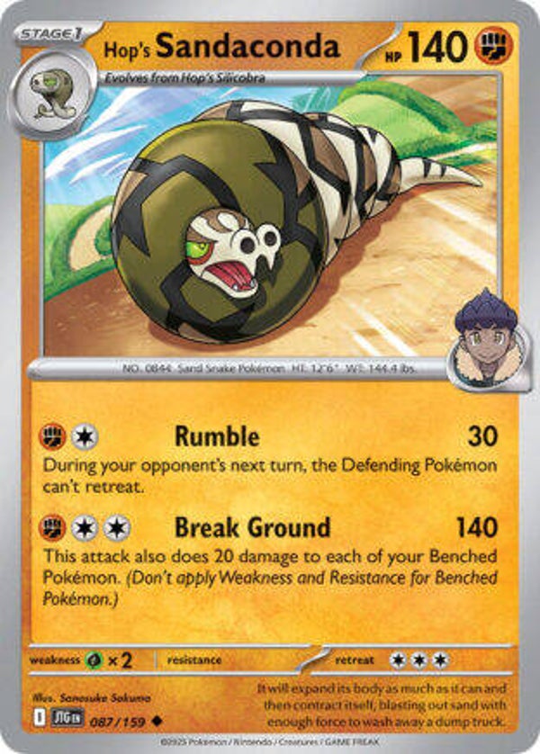JTG 087 Hop's Sandaconda reverse holo