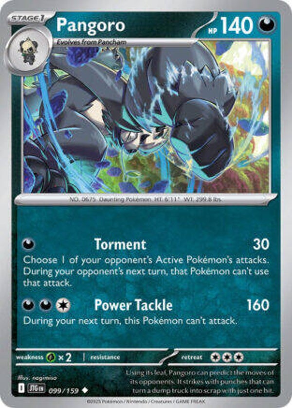 JTG 099 Pangoro reverse holo