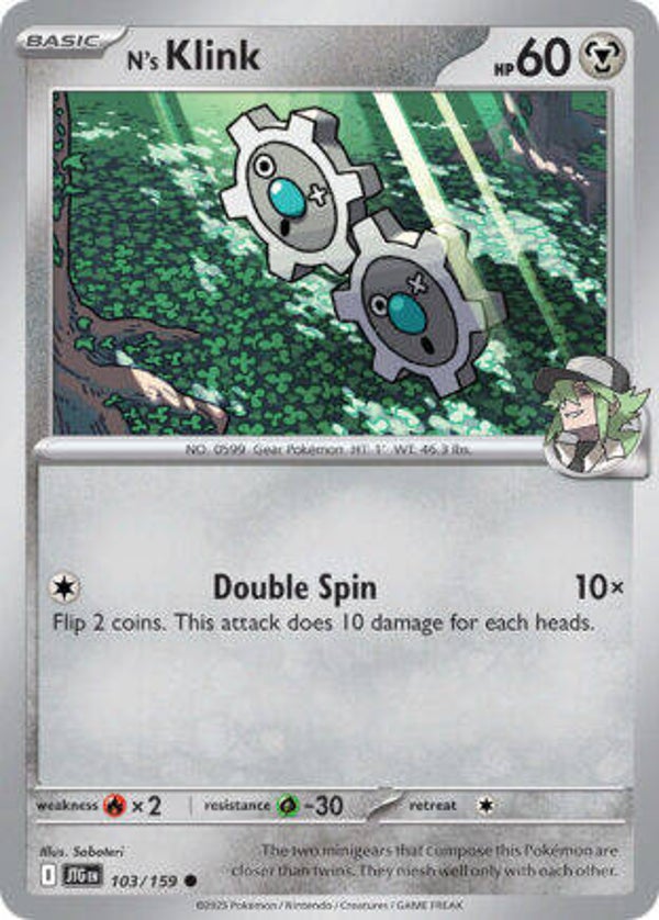 JTG 103 N's Klink reverse holo