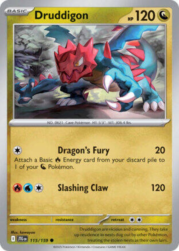 JTG 115 Druddigon reverse holo