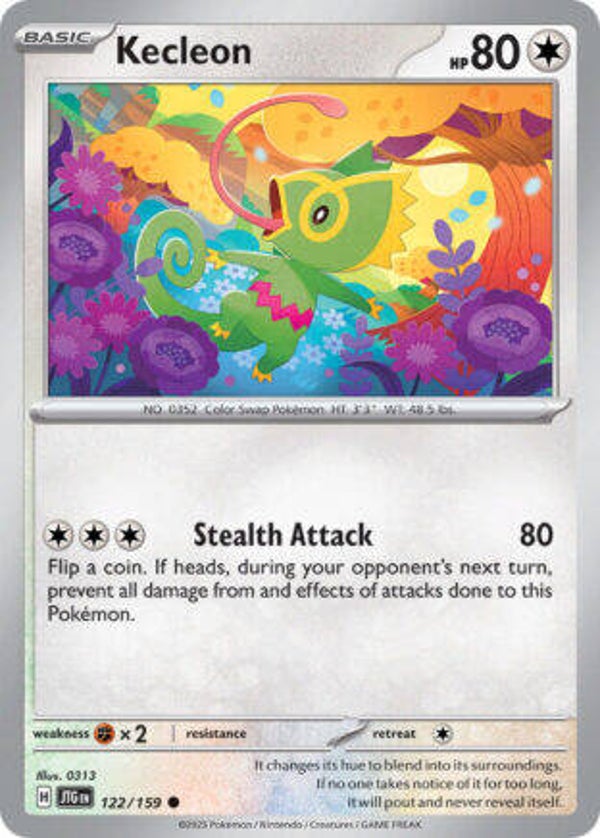 JTG 122 Kecleon reverse holo