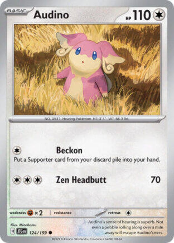 JTG 124 Audino reverse holo