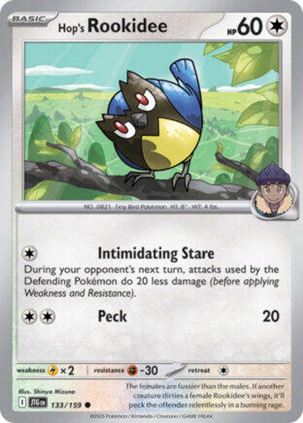 JTG 133 Hop's Rookidee reverse holo