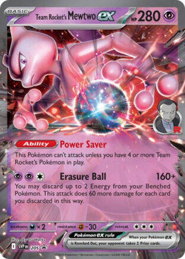 SVP 205 Team Rocket's Mewtwo EX