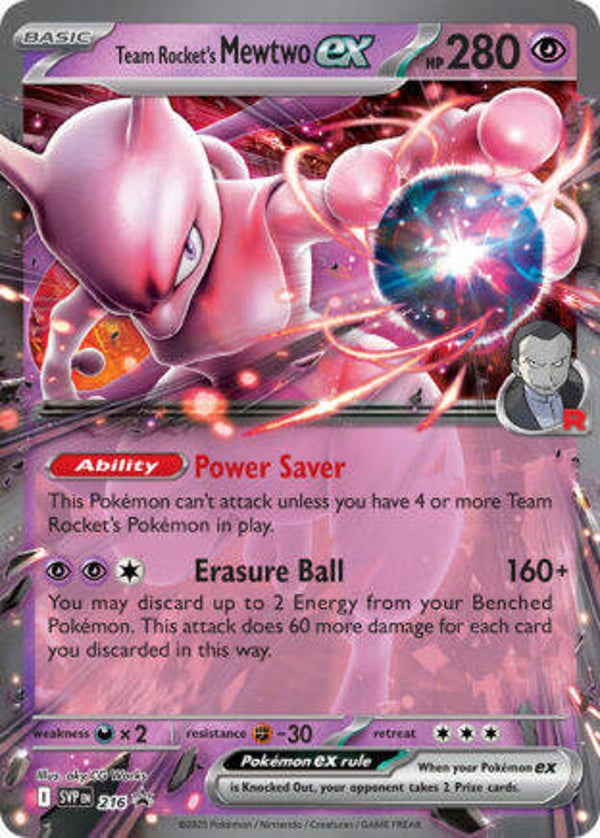 SVP 216 Team Rocket's Mewtwo EX