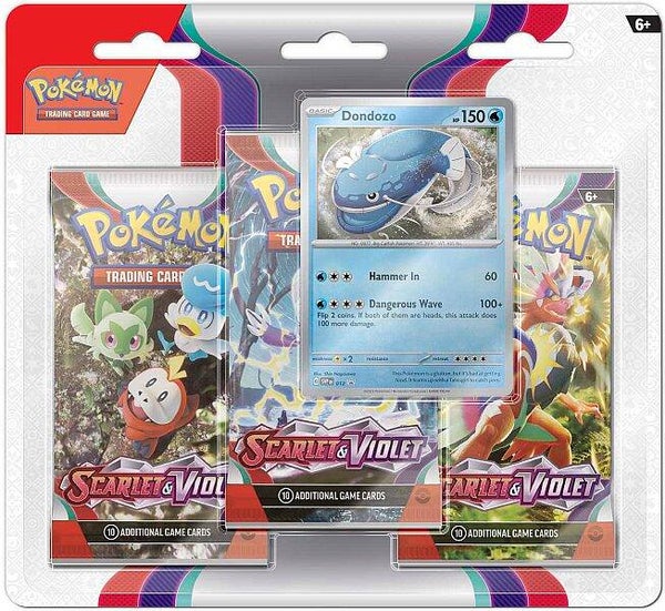 Scarlet Violet 3 pack blister Dondozo