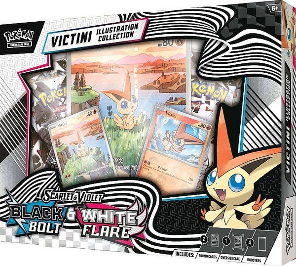 Black Bolt & White Flare Victini Illustration Collection