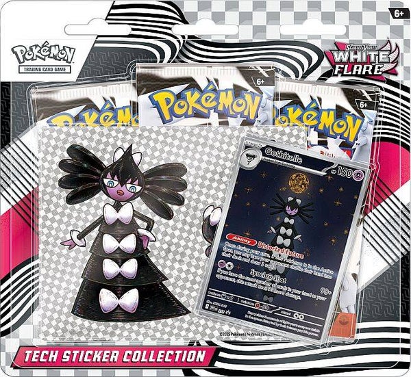 White Flare Tech Sticker Collection