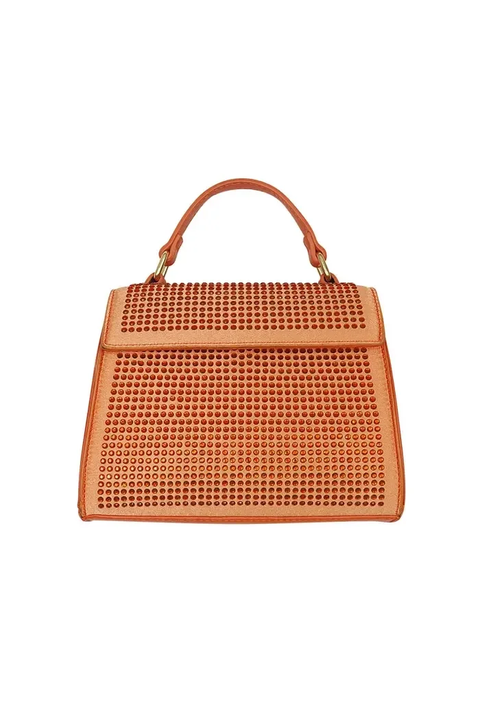 Tas met strass - oranje