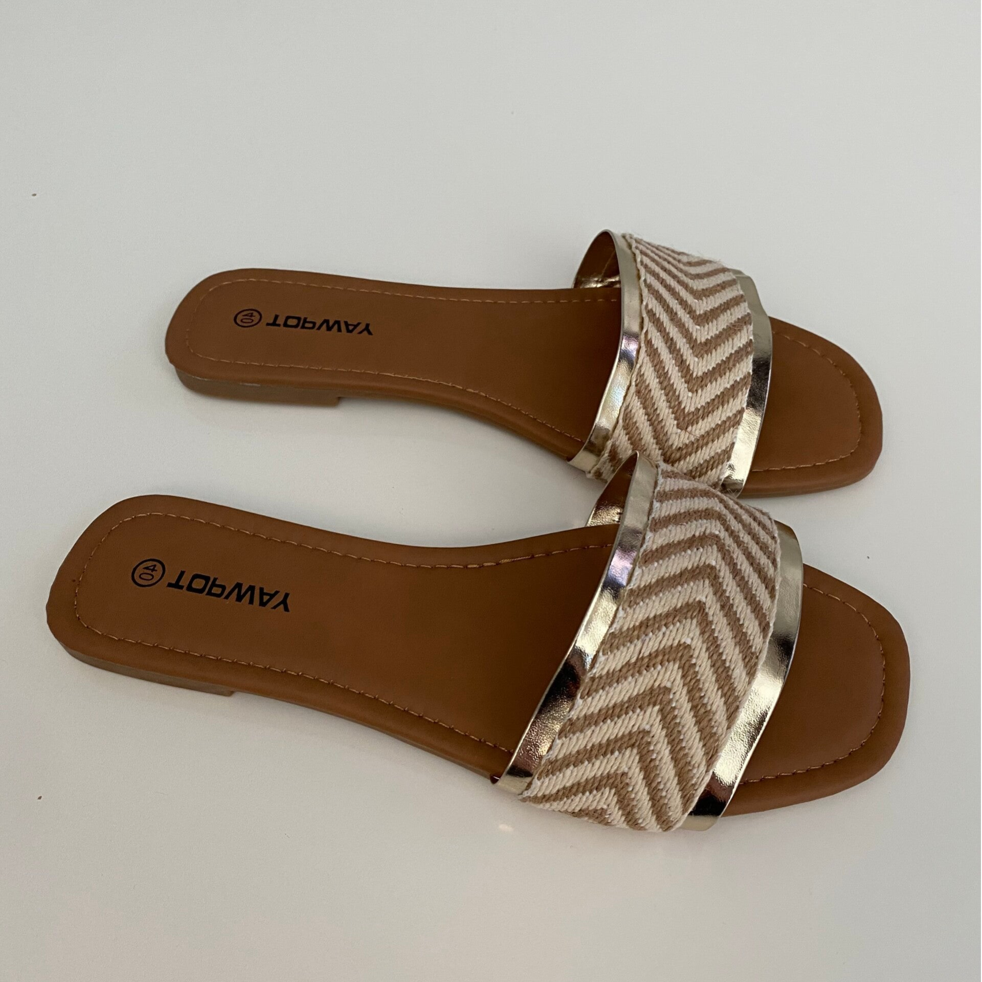 Slipper - beige en goud