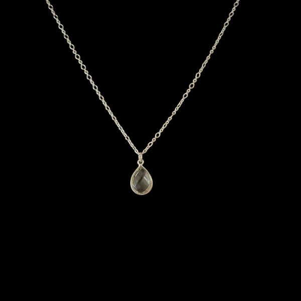 Halsketting met groene amethist