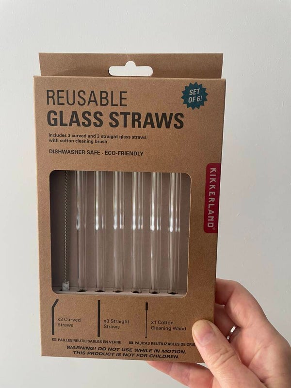 Glazen rietjes