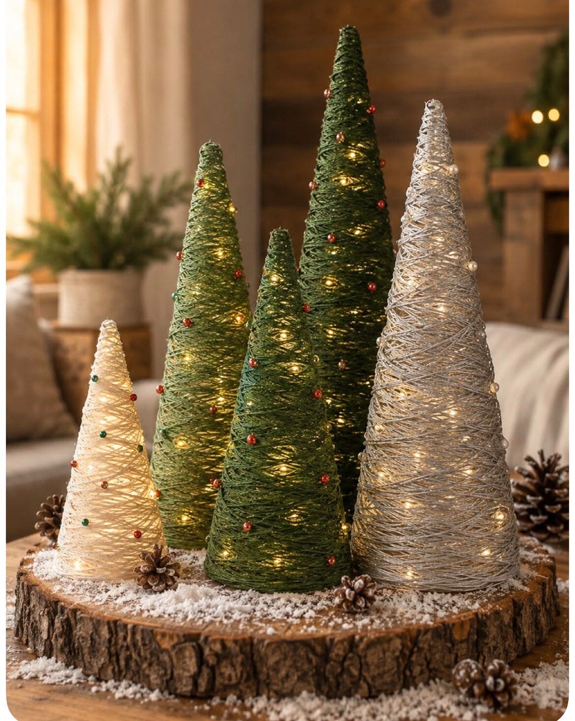 Workshop kerst met verlichting