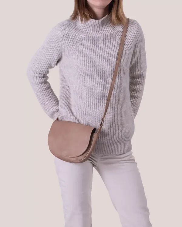 Handtas naturel of taupe