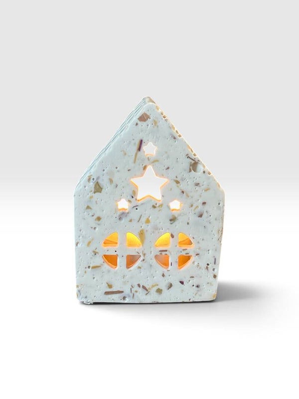 Terrazzo theelicht huisje