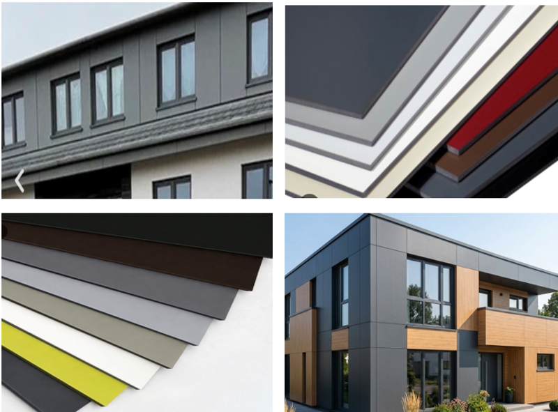 HPL Fassade mit Balkonverkleidung