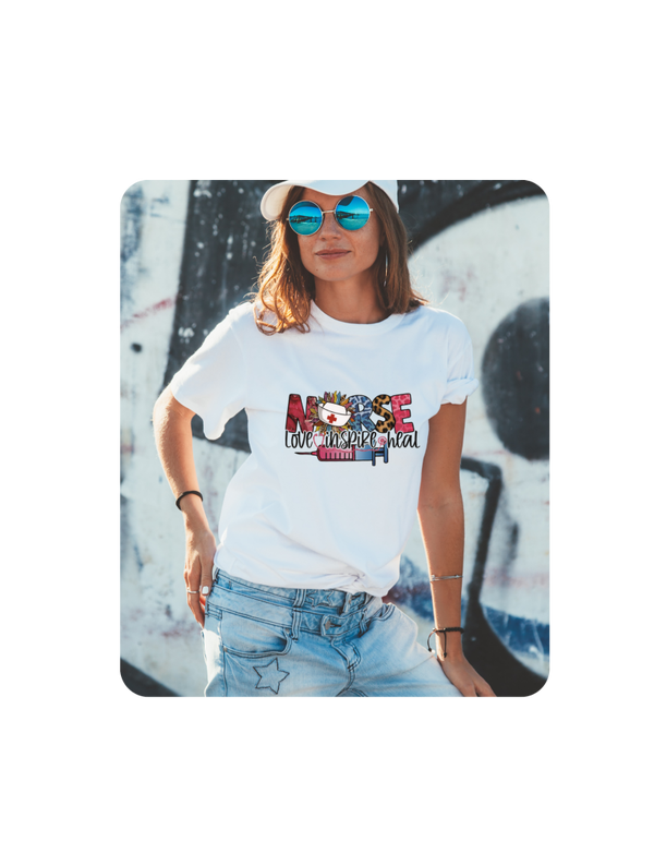 Nurse Love, Inspire and Heal T-shirt