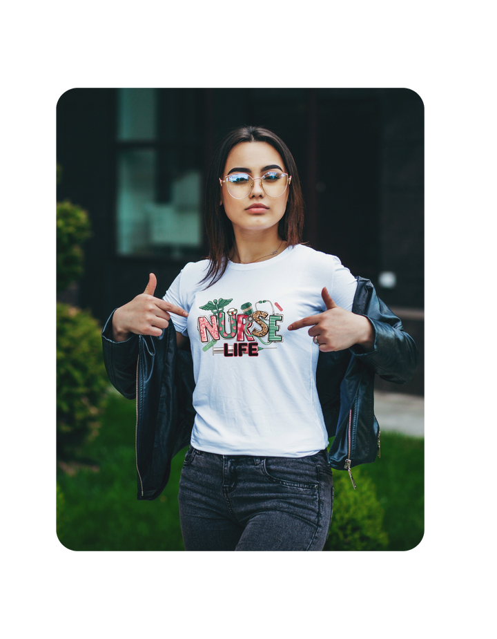 Colorful Nurse Life T-Shirt