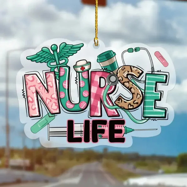 Nurse Life Christmas Ornament