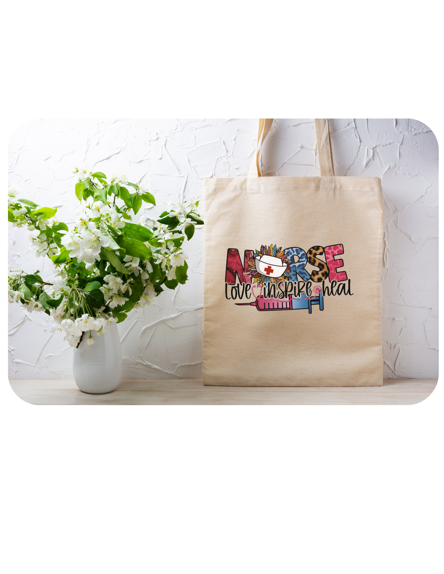 Colorful Nurse Tote Bag