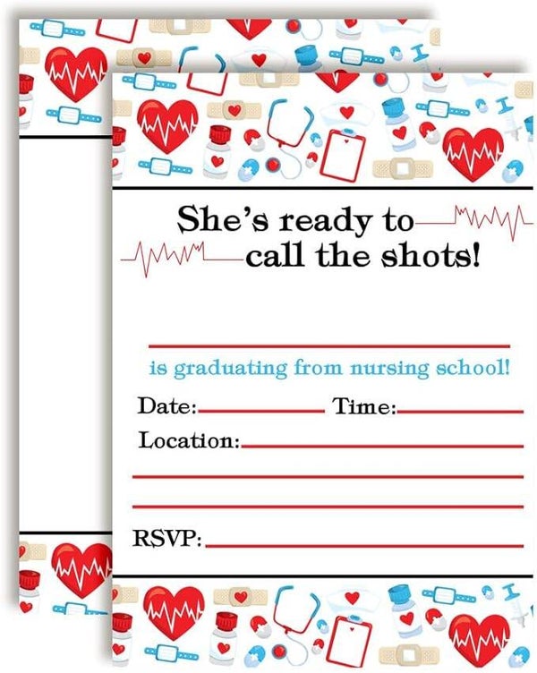 She's ready to call the shots! party cards