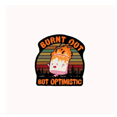 Optimistic Nurse Decal – Uplifting Waterproof & Durable Nurse Vinyl Sticker