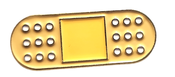 Yellow Bandage Pin