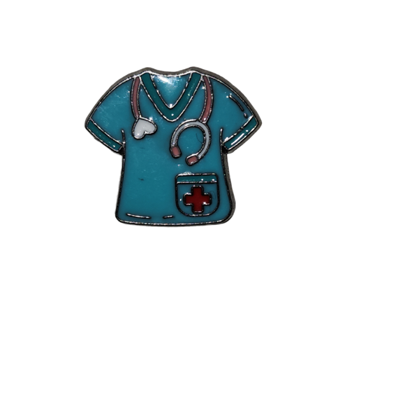 Blue Scrub Top Pin