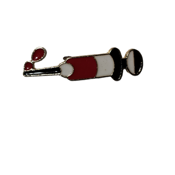 Syringe with Blood Drop Pin