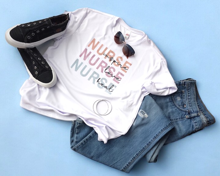 Colorful Nurse Trio T-shirt