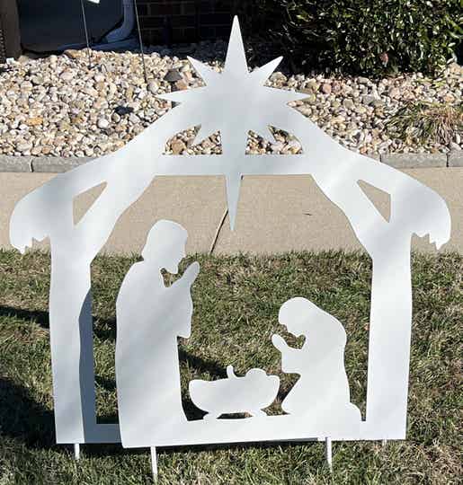 Nativity Yard Sign