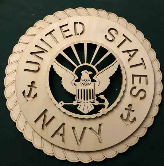 Unfinished 3D Military Plaque