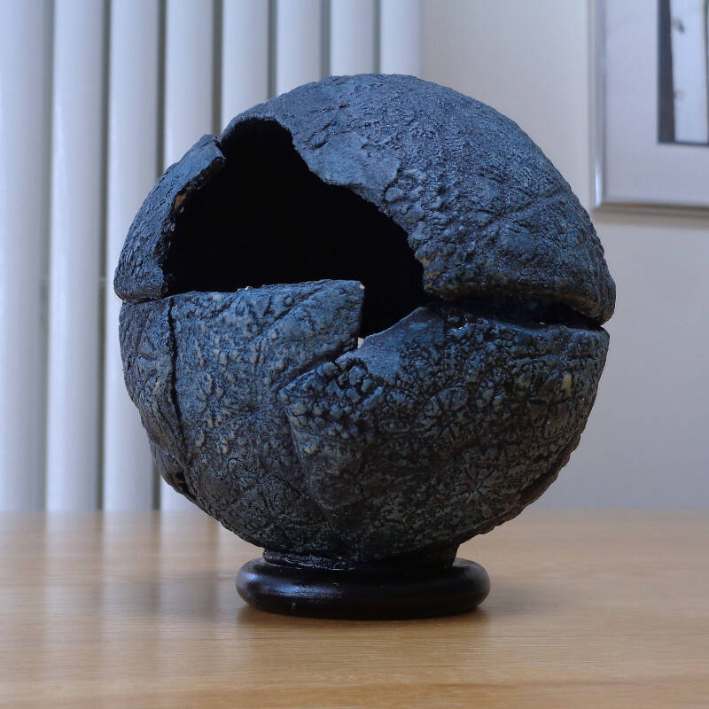 Ceramics, Stoneware, Sculpture, Limina, Fracture, Globe, Oxide