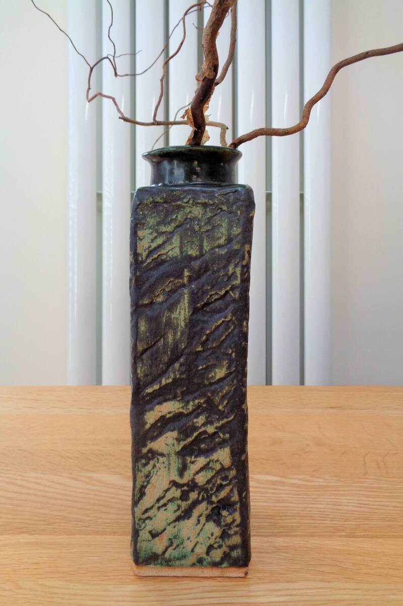Ceramics, Stoneware, Functional, Decorative, Ware, Square, Vase, Texture