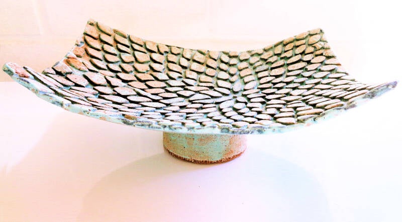 Ceramics, Stoneware, Copper Glaze, Semi-functional, Plate, Limina