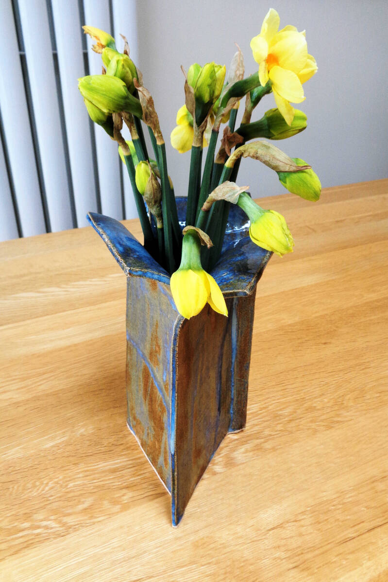Ceramics, Stoneware, Functional, Decorative, Ware, Triangular, Vase
