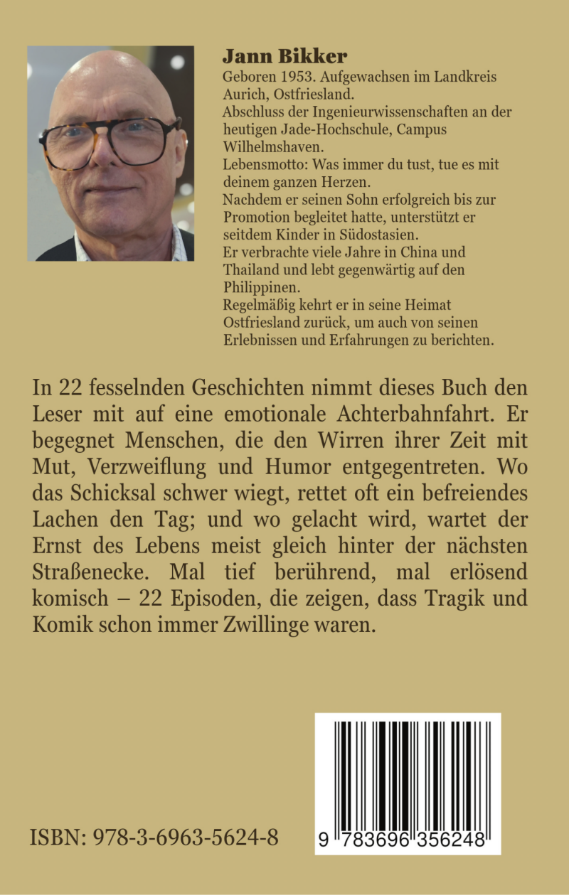 Lachen, Weinen, Weitererzählen, Backcover